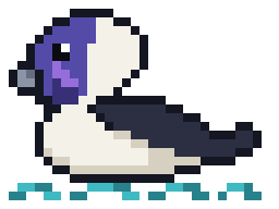 Seamus's pixel duck avatar